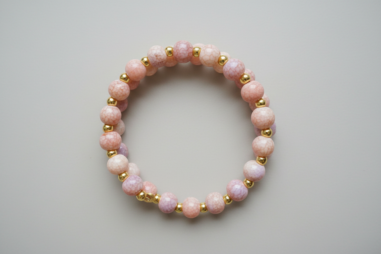 Pink Gold Stretch Bracelet
