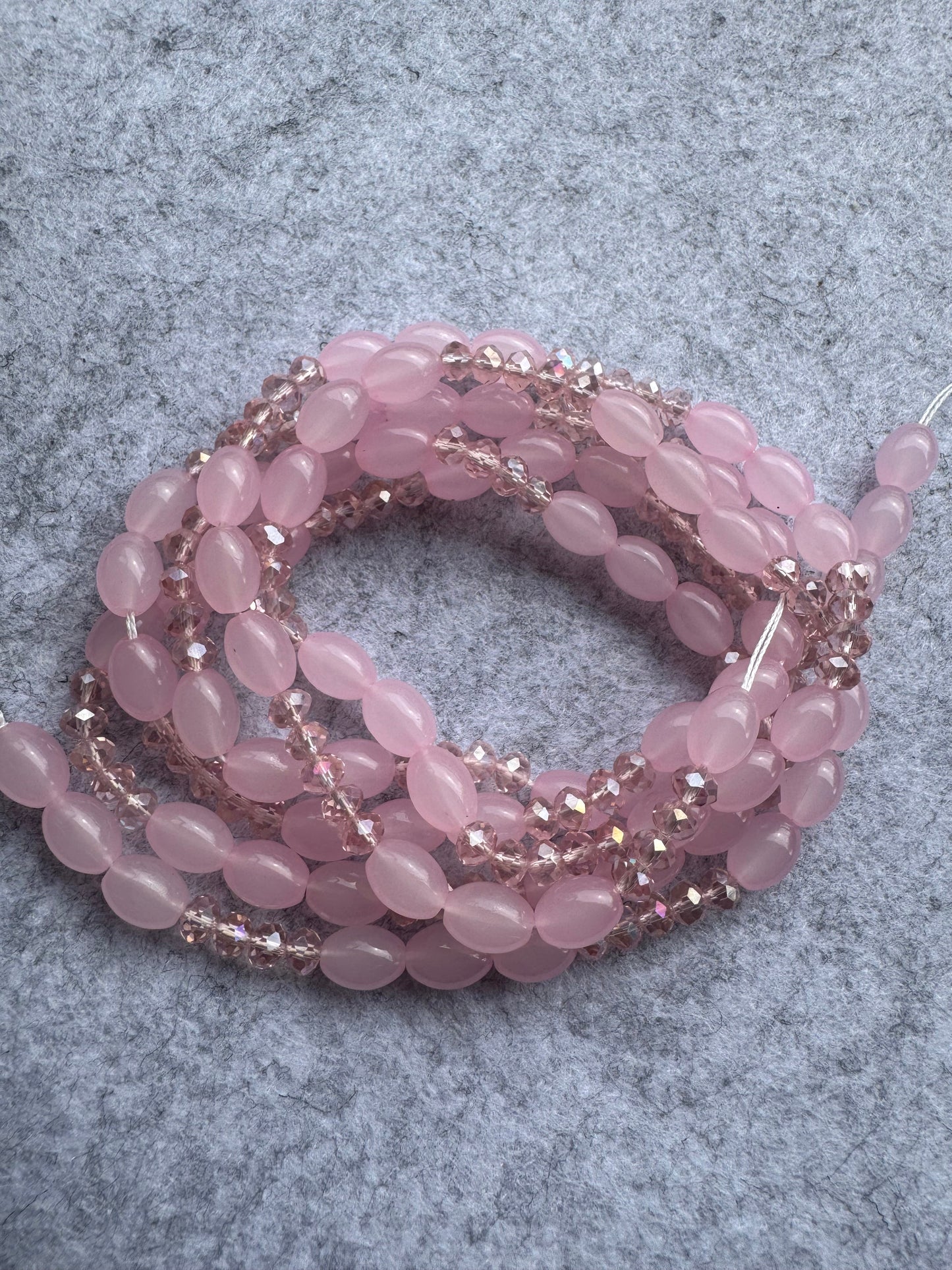 Jelly Glass waist Beads